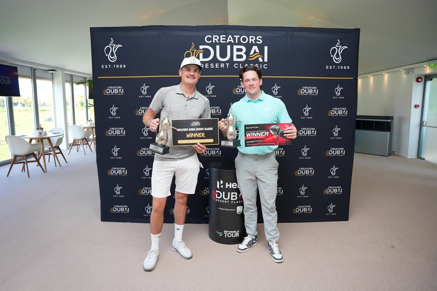 Mac Boucher and Temps crowned champions as  Creators Dubai Desert Classic concludes at Emirates Golf Club